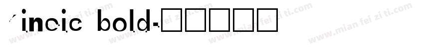 kineic bold字体转换